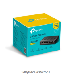 SWITCH DE 5 PUERTOS GIGABIT PARA ESCRITORIO TP-LINK LS1005G PLUG AND PLAY Y GREEN ETHERNET
