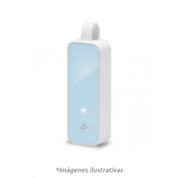Adaptador USB- Ethernet RJ45 TP-LINK UE200, Color blanco