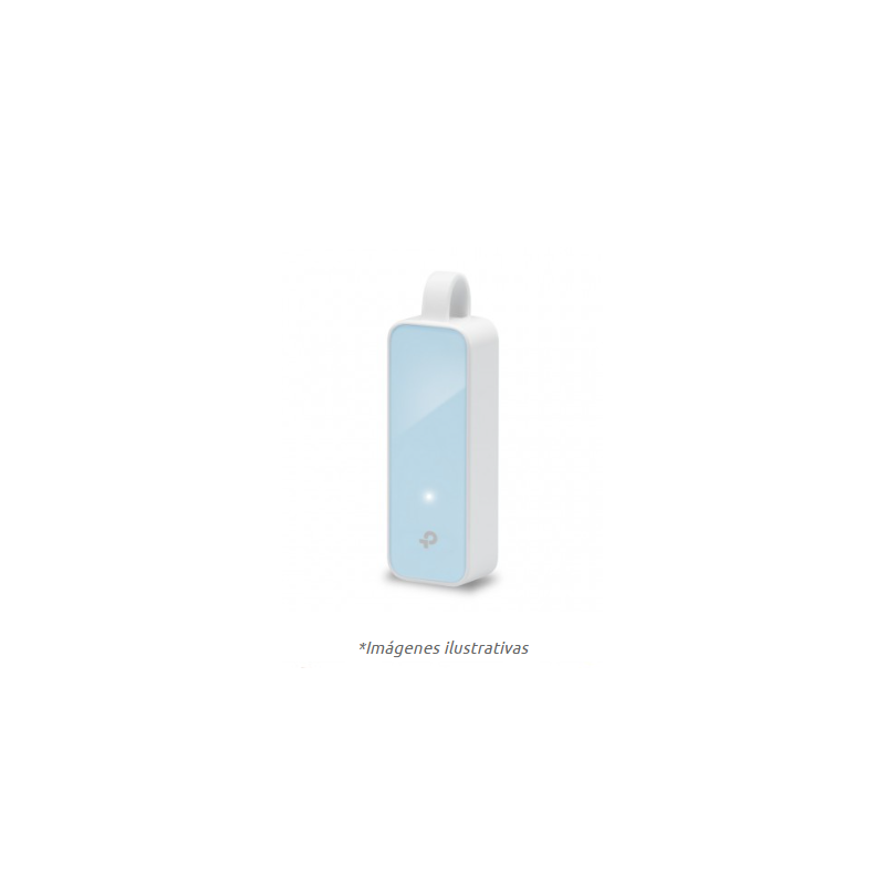 Adaptador USB- Ethernet RJ45 TP-LINK UE200, Color blanco Adaptador USB- Ethernet RJ45 TP-LINK UE200, Color blanco