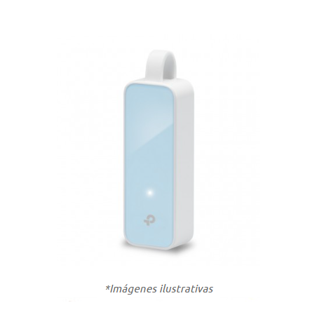 Adaptador USB- Ethernet RJ45 TP-LINK UE200, Color blanco