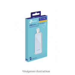 Adaptador USB- Ethernet RJ45 TP-LINK UE200, Color blanco