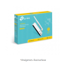 Adaptador USB TP-LINK TL-WN722N, Inalámbrico, 150 Mbit/s, Color blanco