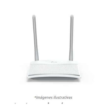 Router N 300MBPS TP-LINK TL-WR820N, 300 Mbit/s, 2,4 GHz, 2,4 GHz, Externo, 2, Blanco