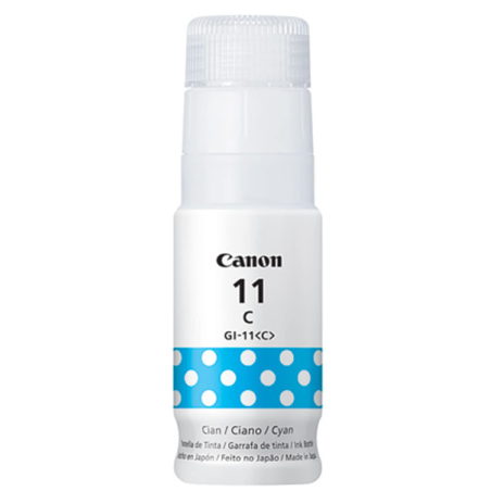 Tanque de tinta CANON GI-11 CYAN, 7,700 paginas