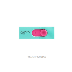 Memoria USB ADATA AUV220-32G-RGNPK, Turquesa/rosa, 32 GB, USB 2.0