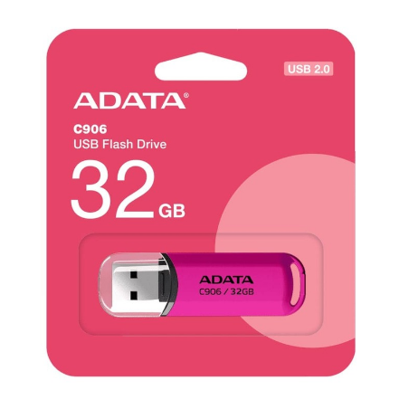Memoria USB 2.0 de 32GB C906, diseño clásico y compacta. NP. AC906-32G-RPP Color ROSA