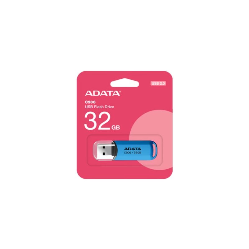 Memoria USB ADATA AC906-32G-RWB, Azul, 32 GB, USB tipo A Memoria USB ADATA AC906-32G-RWB, Azul, 32 GB, USB tipo A