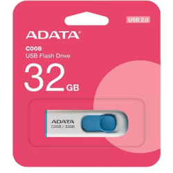 Memoria USB ADATA C008, Color blanco, 32 GB, USB 2.0