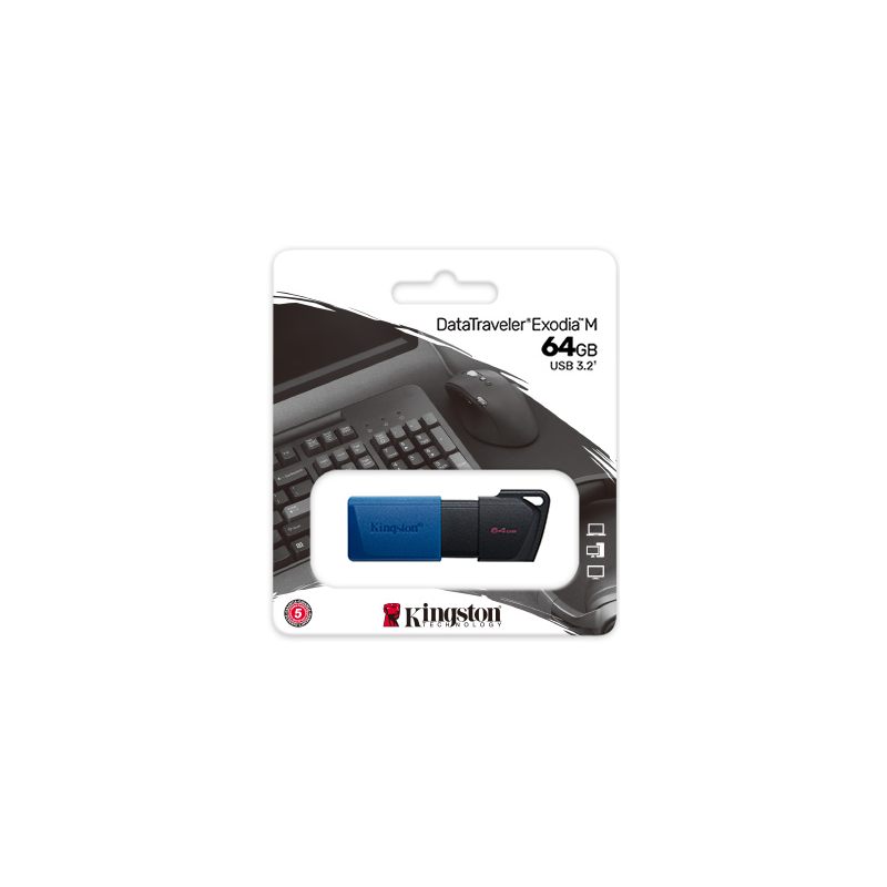 MEMORIA USB KINGSTON DATATRAVELER EXODIA M 64GB 3.2 GEN 1 MEMORIA USB KINGSTON DATATRAVELER EXODIA M 64GB 3.2 GEN 1