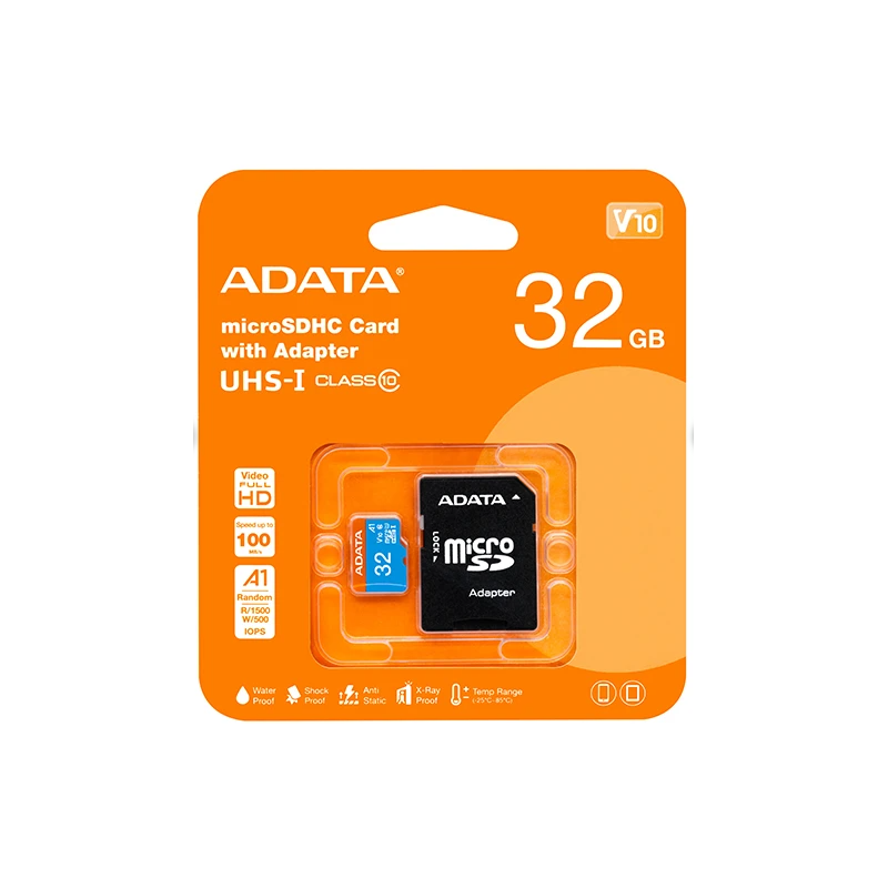 Memoria SD ADATA UHS-I U1 32GB Class 10, 32 GB, 30 MB/s, 10 MB/s, Negro, Memoria SD ADATA UHS-I U1 32GB Class 10, 32 GB, 30 MB/s, 10 MB/s, Negro,