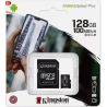 MEMORIA MICROSD KINGSTON CANVAS SELCT PLUS 128GB R.100MB/S CL10 UHS-I U1 V10 A1