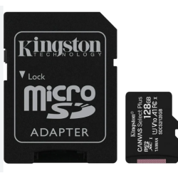 MEMORIA MICROSD KINGSTON CANVAS SELCT PLUS 128GB R.100MB/S CL10 UHS-I U1 V10 A1