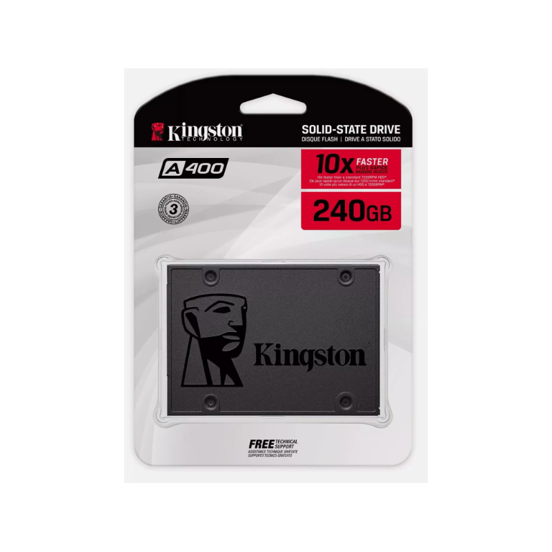 UNIDAD DE ESTADO SOLIDO KINGSTON A400 240GB SATA3 2.5 R. 500MB/S W.350MB/S UNIDAD DE ESTADO SOLIDO KINGSTON A400 240GB SATA3 2.5 R. 500MB/S W.350MB/S