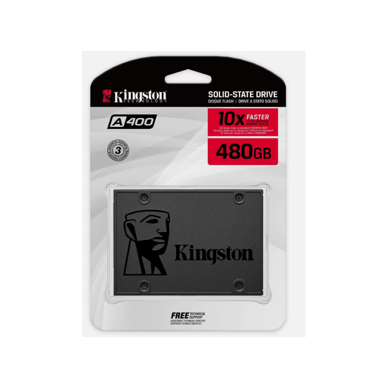 UNIDAD DE ESTADO SOLIDO KINGSTON A400 480GB SATA3 2.5 R. 500MB/S W.450MB/S UNIDAD DE ESTADO SOLIDO KINGSTON A400 480GB SATA3 2.5 R. 500MB/S W.450MB/S