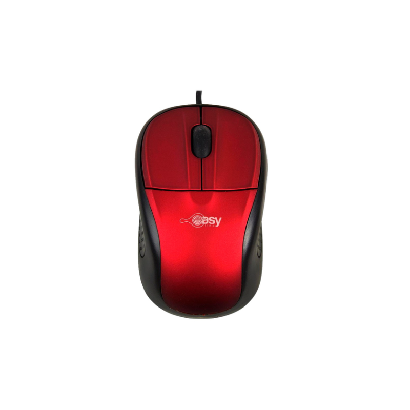 Mouse Easy Line EASY LINE, Rojo, 3 botones, Óptico, 1000 DPI Mouse Easy Line EASY LINE, Rojo, 3 botones, Óptico, 1000 DPI