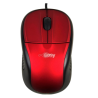 Mouse Easy Line EASY LINE, Rojo, 3 botones, Óptico, 1000 DPI